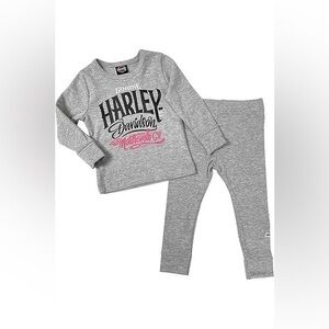 NWT toddler girl Harley Davidson motorcycle set